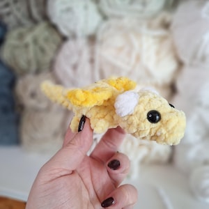 Mini dragon plush toy crocheted small dragon handmade & gift idea image 10