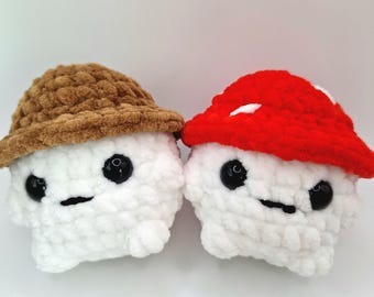 Mushroom crocheted autumn soft toy handmade toadstool