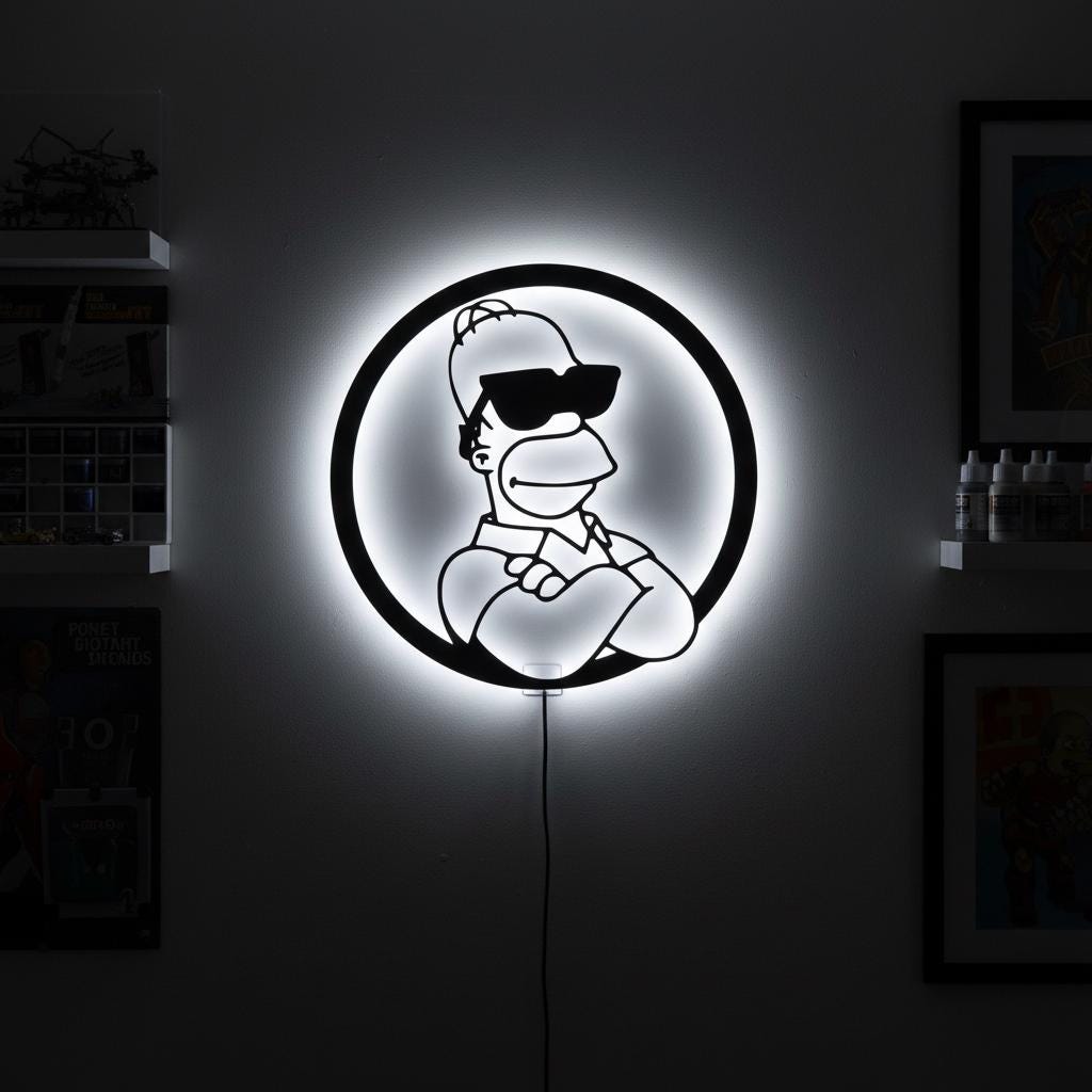 Simpsons neon sign - Etsy 日本