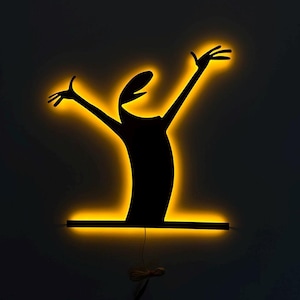 La Linea metalen led-muurbord La Linea-bord, garagebord, La LineaGifts, La Linea-wanddecoratie, La Linea-kamerbord, La Linea-cadeau, Wandkleden