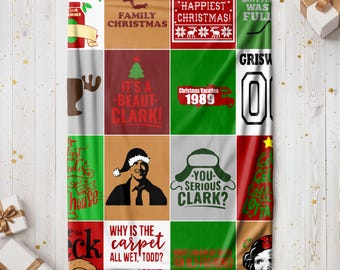 Manta polar de vacaciones navideñas de National Lampoons (dos tamaños), regalo perfecto para cualquier persona, Clark Griswald, primo Eddie
