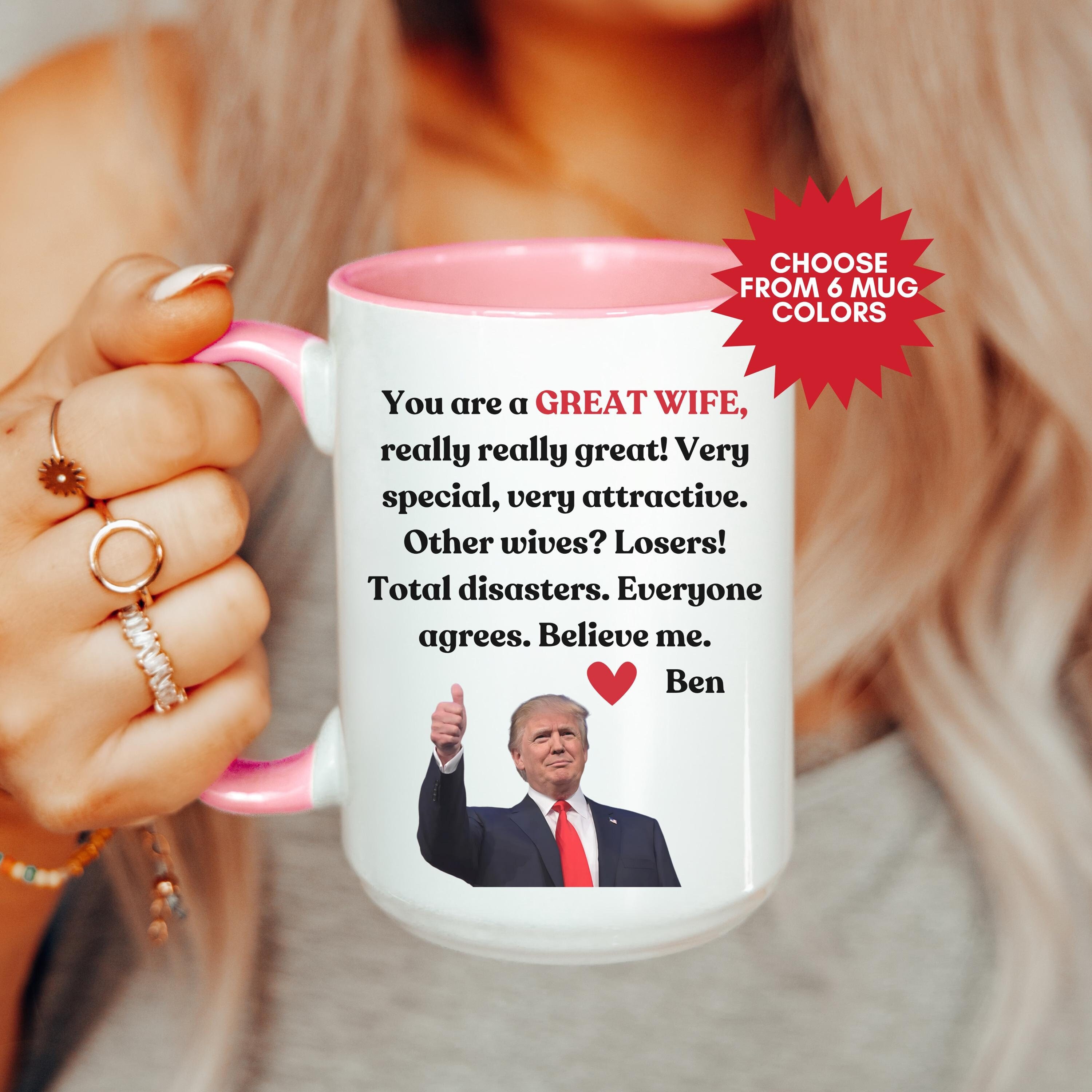 37 Amazon Mother's Day Gifts She'll Actually Use (Not Just Display) 11 Trump mug you are a great wife personalized coffee mug custom gift…