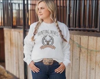 Personalized Hunting Wife Social Club Sweatshirt for Hunter's Wives Hunting Season Survival Deer Hunters Wife
