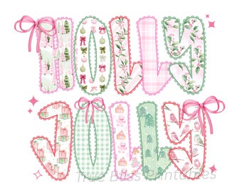 コケット ホリー ジョリー クリスマス PNG、プレッピー クリスマス パターン png、お祭り要素 PNG、カラフルなデザイン PNG レース 気まぐれなクリスマス PNG