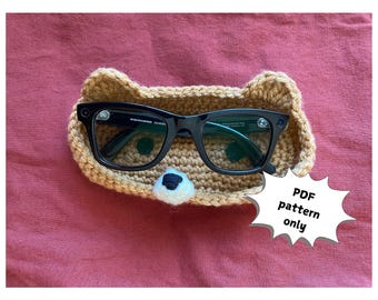 Crochet Glasses Holder Pattern- Bear
