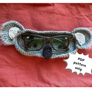 Crochet Glasses Holder Pattern- Koala