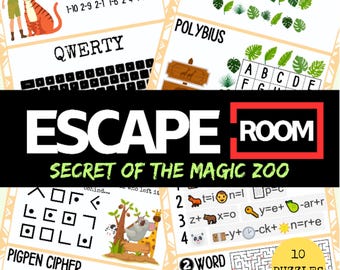 Magic Zoo Escape Room: Printable Kids Birthday Party Game (PDF Download)