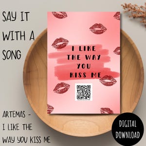 Biglietto d'auguri digitale con codice QR, biglietto stampabile con link alla canzone, regalo unico per ogni occasione, scarica il biglietto d'auguri digitale per compleanno e anniversario
