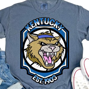 Kentucky Basketball Unisex comfort colors T-shirt Tee, College Sports Fan Shirt, Gift for Basketball Lover, Game Day Apparel