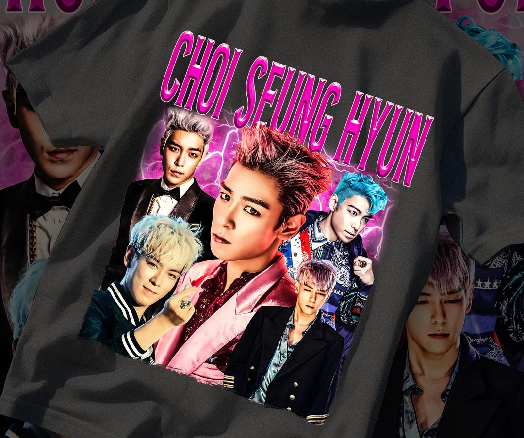 Choi Seung Hyun Vintage Graphic T-shirt Bigbang Inspired K-pop Tee ...