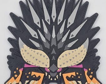 3d Printed Monster Hunter Nergigante Monster Icon Magnet