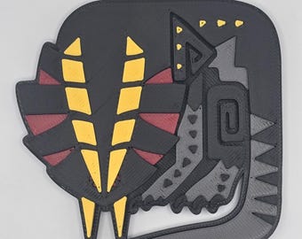 3d Printed Monster Hunter Great Girros Monster Icon Magnet