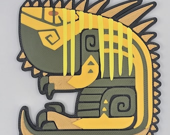 3d Printed Monster Hunter Great Jagras Monster Icon Magnet