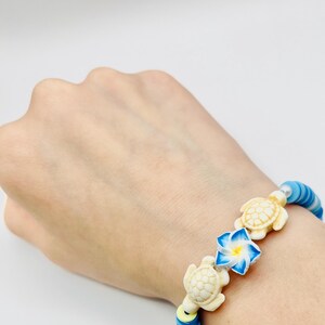 Beachy Turtle Flower Bracelet