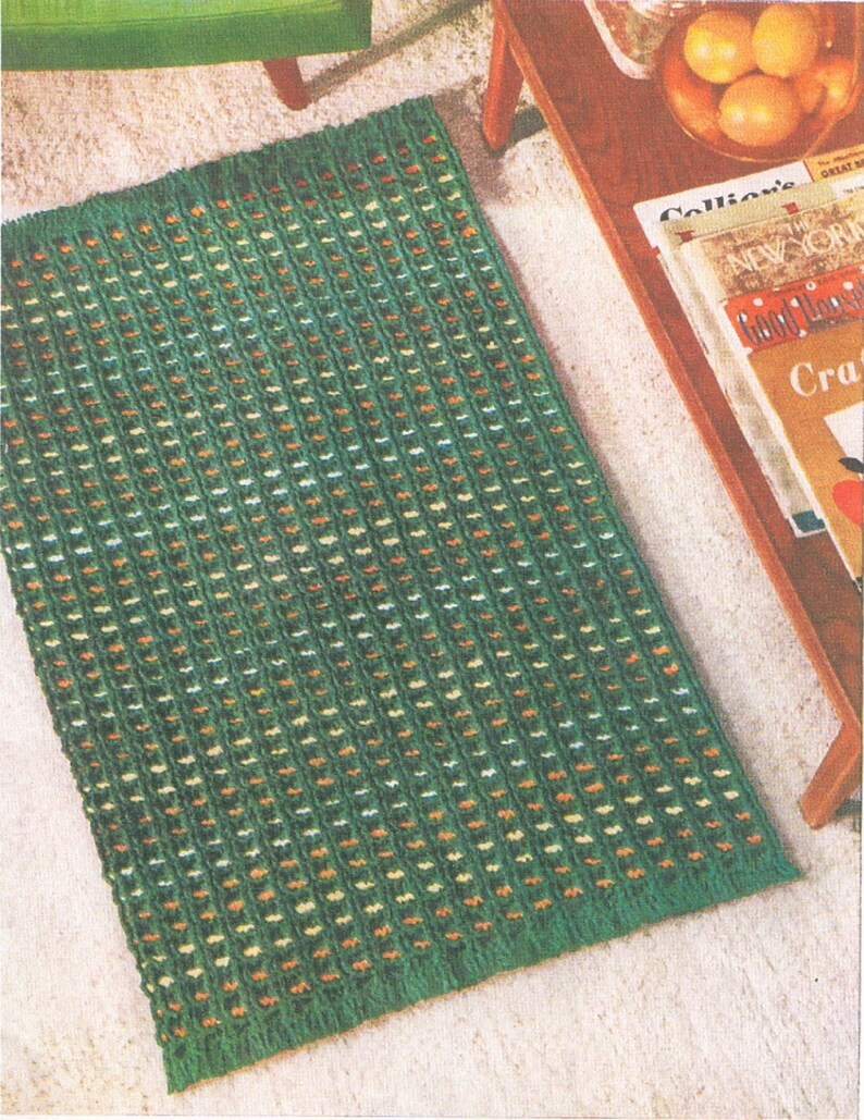 Rugs Mats Crochet Pattern Book 15 Rugs To Make PDF Instant Etsy