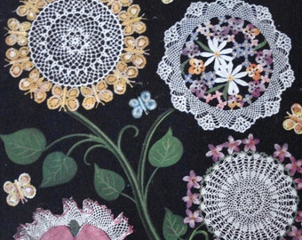 Flowers Doilies Doily Crochet Pattern Book  PDF Instant Download