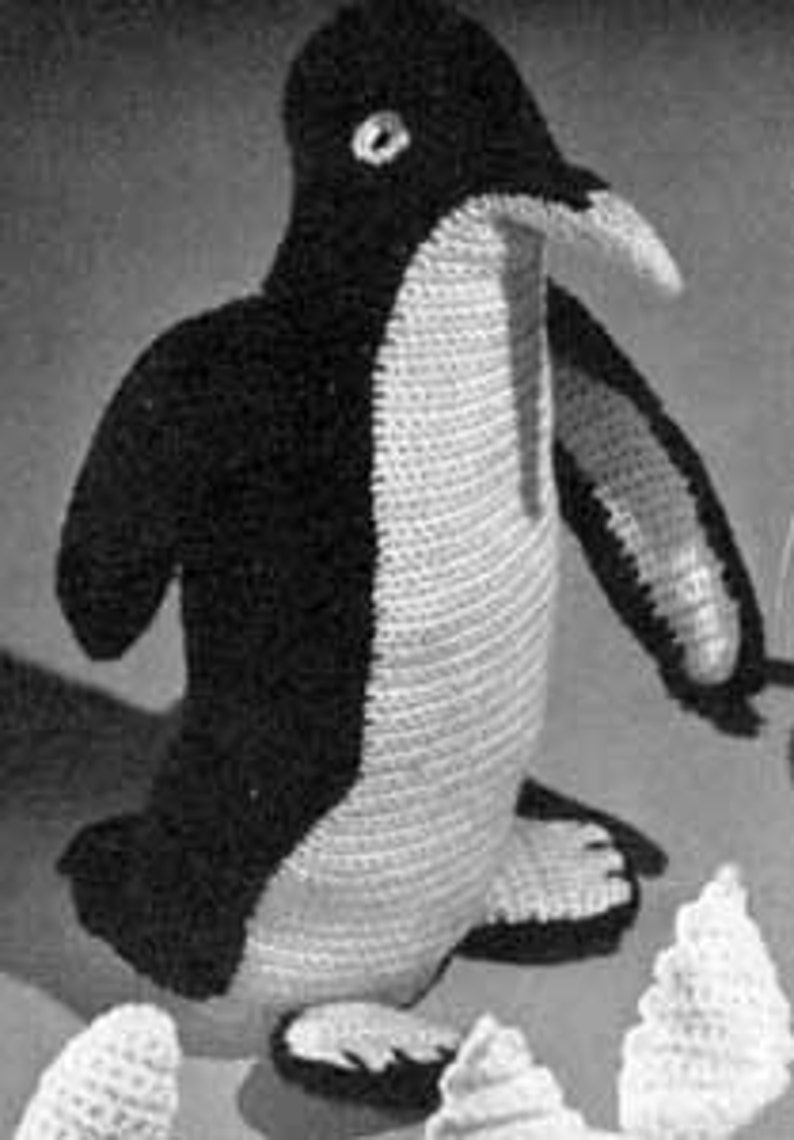 Penguin Stuffed Toy Crochet Pattern PDF INstant Download image 1