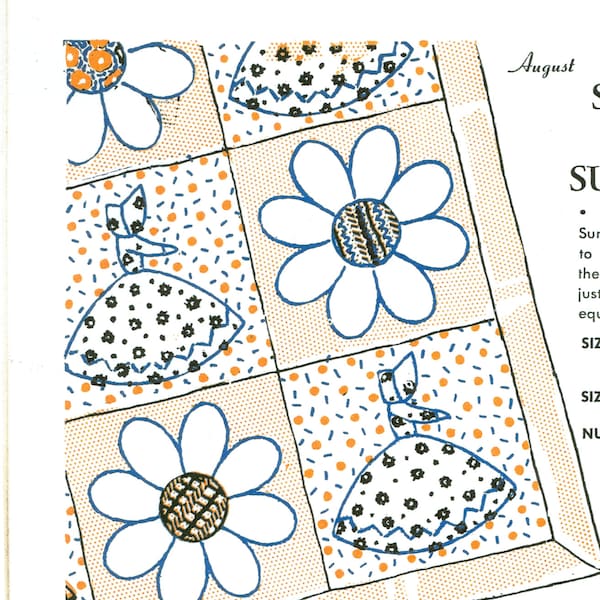Sun Bonnet Sue Quilt Pattern Etsy