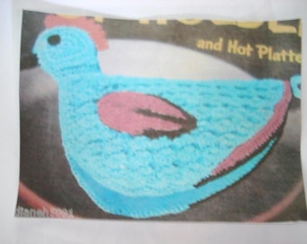 Chicken Potholder Crochet Pattern PDF Instant Download