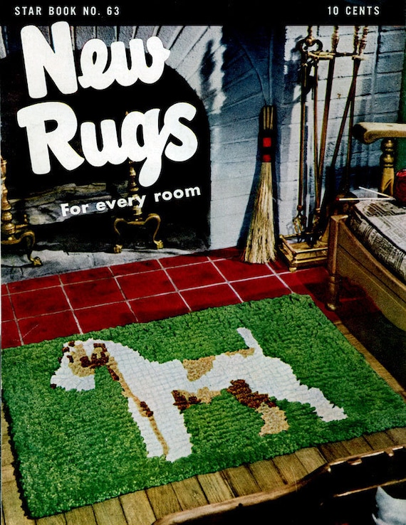 Vintage Rug Crochet Patterns Book: Braided, Tufted Rug Designs (PDF Download)