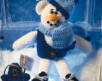 Crochet Snowman Teddy Bear Pattern Snowbeary Pattern For Bear And Clothing