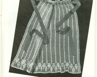 Pineapple Hostess Apron Crochet Pattern Large Print PDF Instant Download