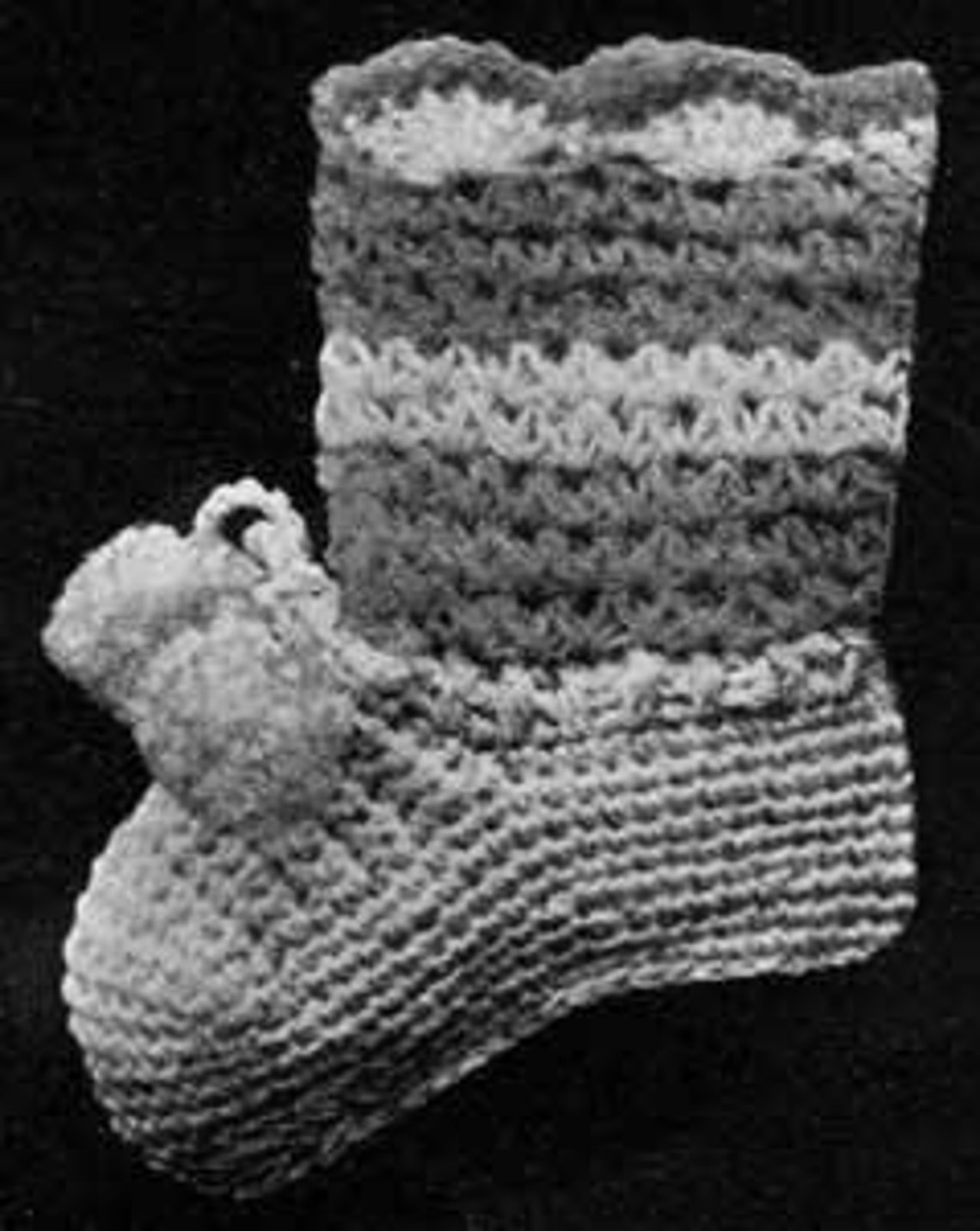 Baby Booties Crochet Pattern 2 Different Booties PDF Etsy