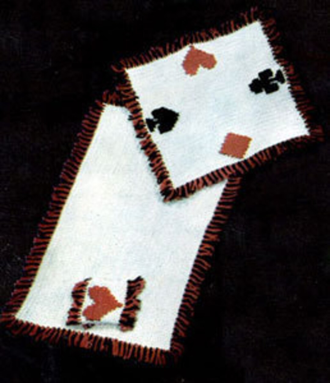 Vintage Playing Cards Placemat & Centerpiece Crochet Pattern PDF