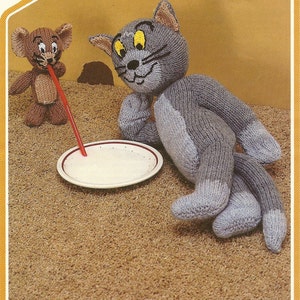 Tom & Jerry Stuffed Toys Knitting Pattern PDF Instant Download