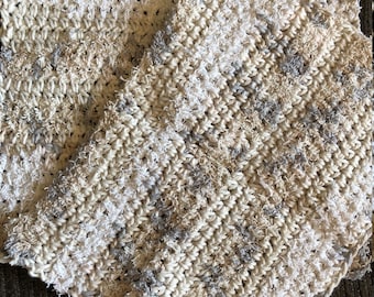 Handmade Crochet Scrubby Dish Cloths: Eco-Friendly Cotton Set