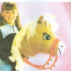 Knitting Pattern Hobby Toy Horse  PDF Instant Download