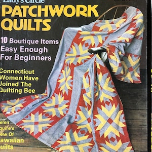 Vintage Lady's Circle Patchwork Quilts Pattern Magazine September 1978 With 17 Full-Size Patterns