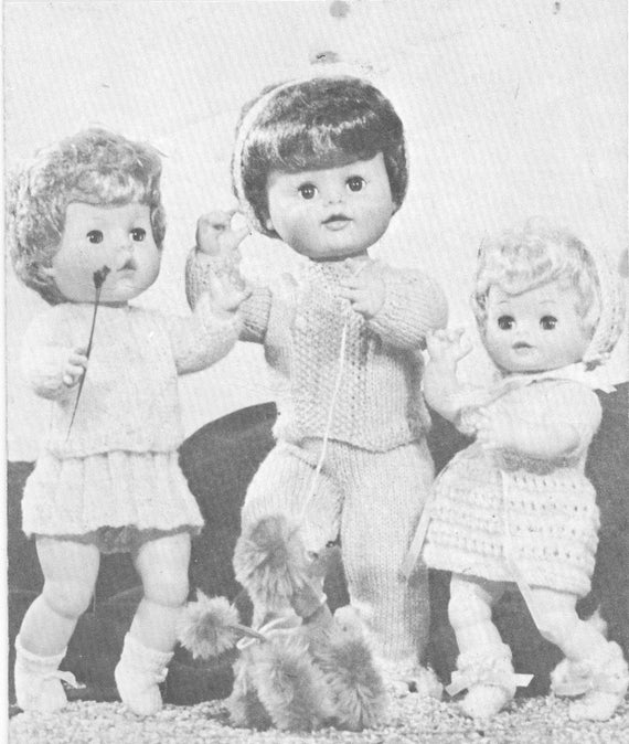 Doll Clothes Knitting Pattern Outfits for the 13