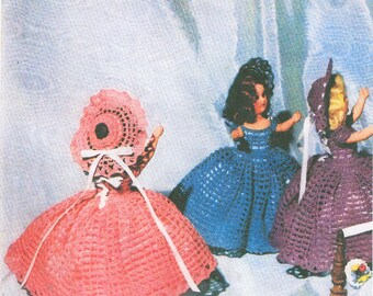 Fashion Doll Clothes Crochet Pattern Book Red Riding Hood Jack & Jill More PDF Instant Download