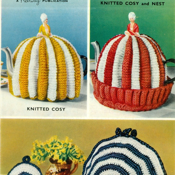 Tea And Egg Cosys Cozies Knitting and Crochet Pattern Pdf Instant Download