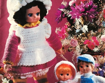 Vintage Pretty Playthings Dolls & Doll Clothes Crochet Pattern Book