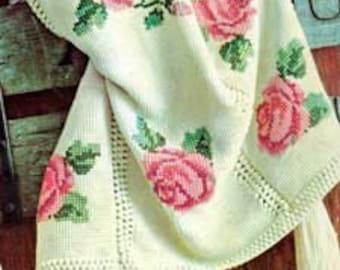 Afghan Pattern Book Knit Crochet 17 Patterns PDF Instant Download