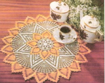 Pineapple Doilie Doily Crochet Pattern  26 Inches When Finished PDF Instant Download