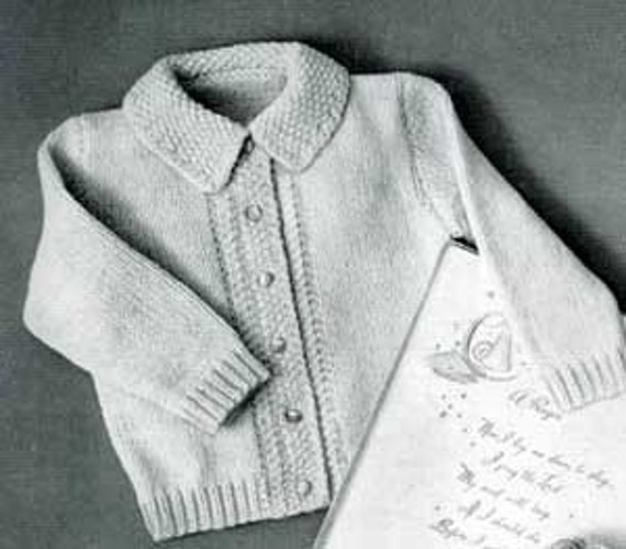 Childs Dressmaker Cardigan Sweater Knitting Pattern Pdf | Etsy