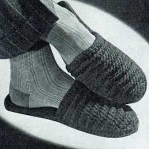 Men's Crochet Slipper Patterns 2 Different PDF Instant Download