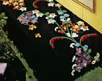Flower Fountain Afghan Crochet Pattern