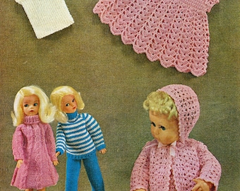 Doll Clothes Knitting & Crochet Pattern Fashion Doll and Baby Doll Clothing PDF Instant Download