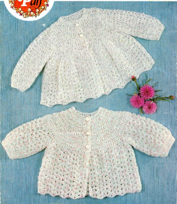 Baby Sweater Crochet Pattern 2 Designs Pdf Instant Download | Etsy