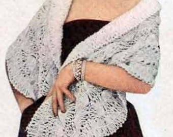 Womans Shawl Crochet Patterns For 2 Different Shawls PDF Instant Download