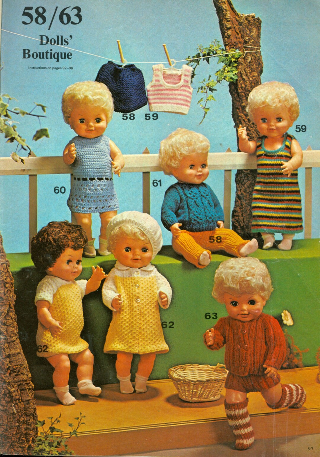 Doll Clothes Knitting Patterns for 18 Dolls PDF INSTANT Etsy