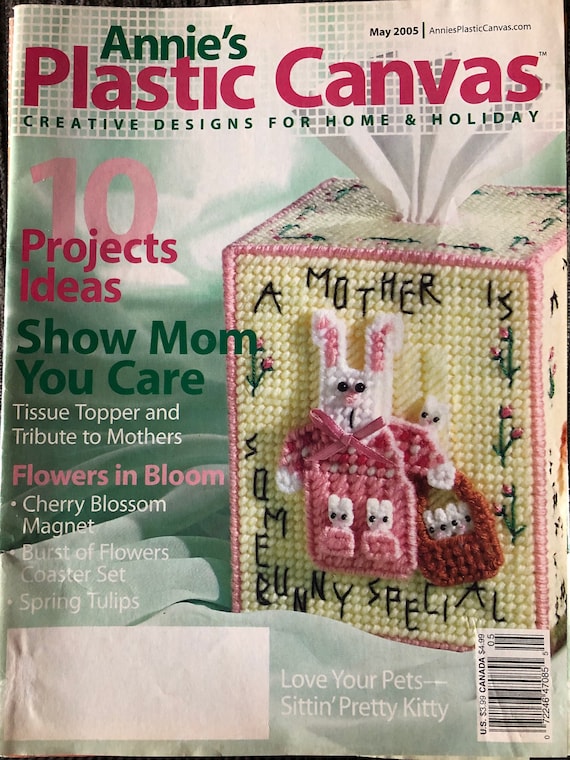 Annie's Attic Plastic Canvas Charted Pattern Magazine May Etsy