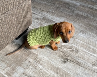 XXS Crocheted Dog Sweater For Dogs 2 to 5 pounds Handmade