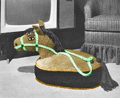 Stuffed Horse Toy TV Pillow Riding Sitting Crochet Pattern PDF - Etsy