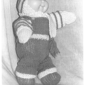 Cabbage Patch Doll Strickmuster 5 Outfits PDF Instant Download