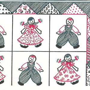 Raggedy Ann And Andy Quilt Applique Pattern Pdf Instant Download
